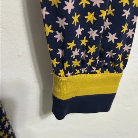 Boden Navy and Yellow Star Long Sleeve Dress - Picture 5 of 5